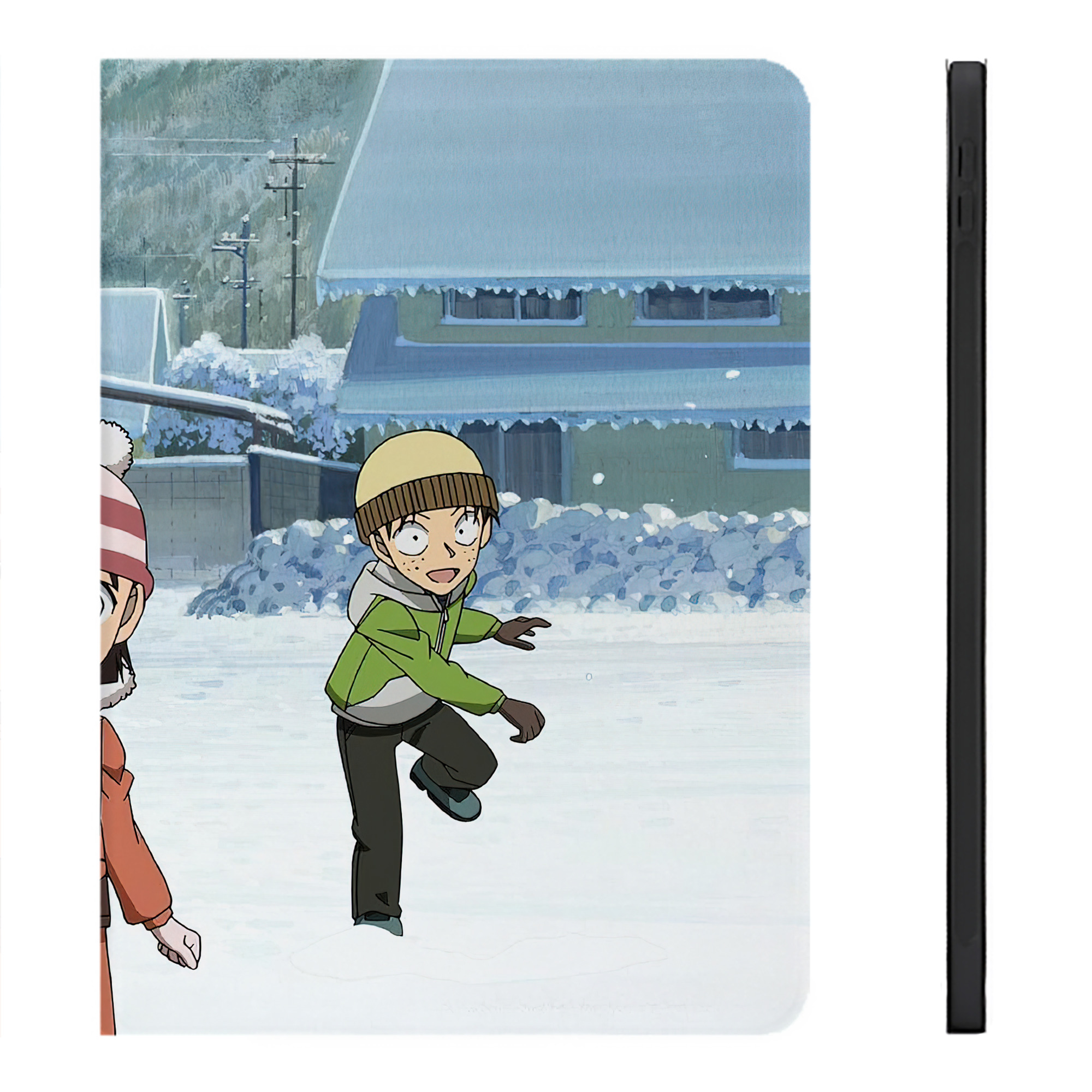 （画像用） 名探偵コナン Detective Conan IPadケース ペンホルダー付き ブックスタイルデザイン